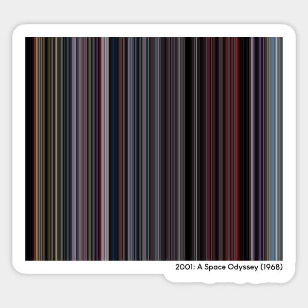 2001: A Space Odyssey (1968) - Every Frame of the Movie Sticker by ColorofCinema